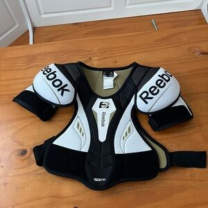 Reebok Black and White Shoulder Pads